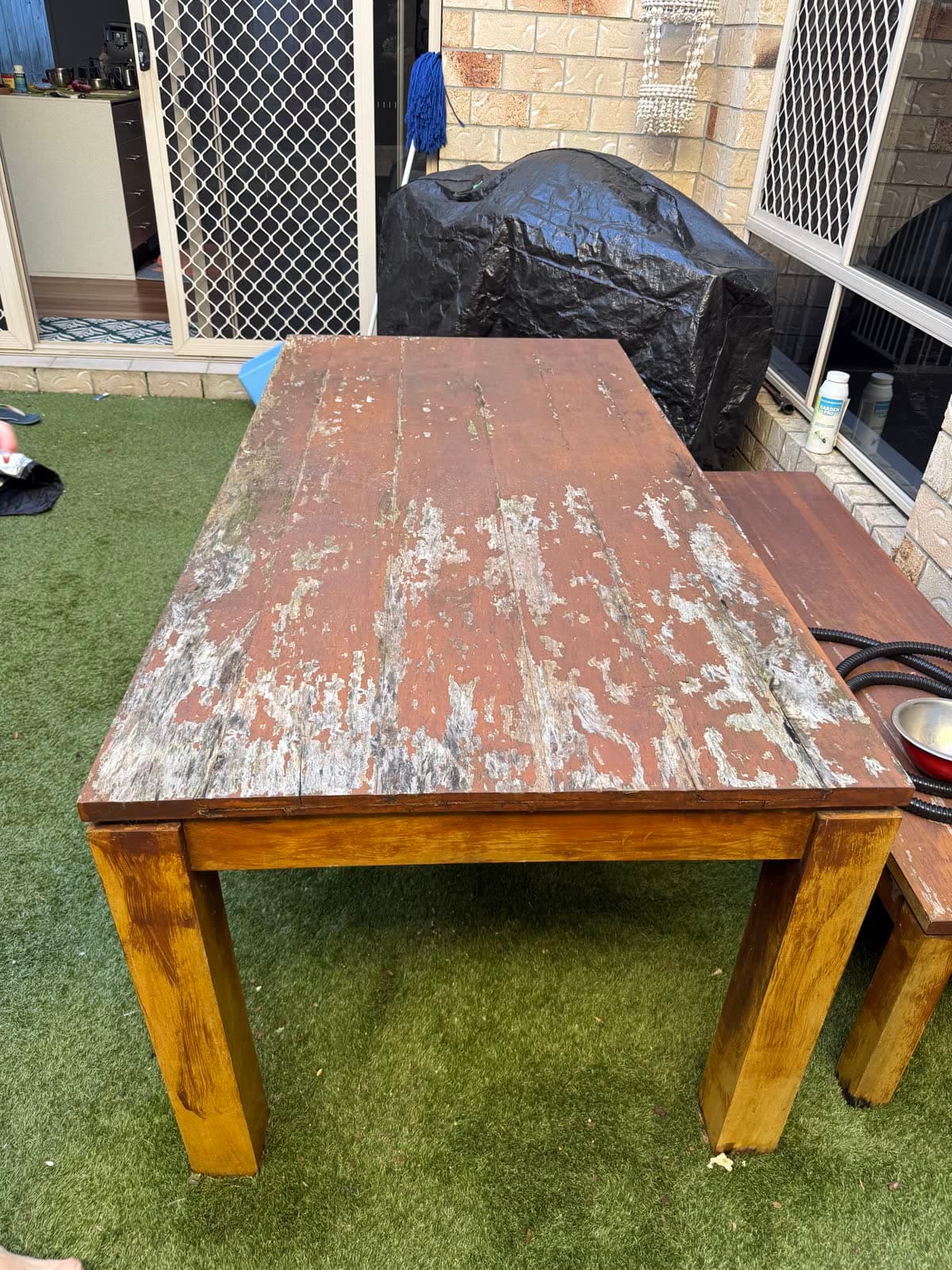 Rustic Solid Timber Outdoor Table