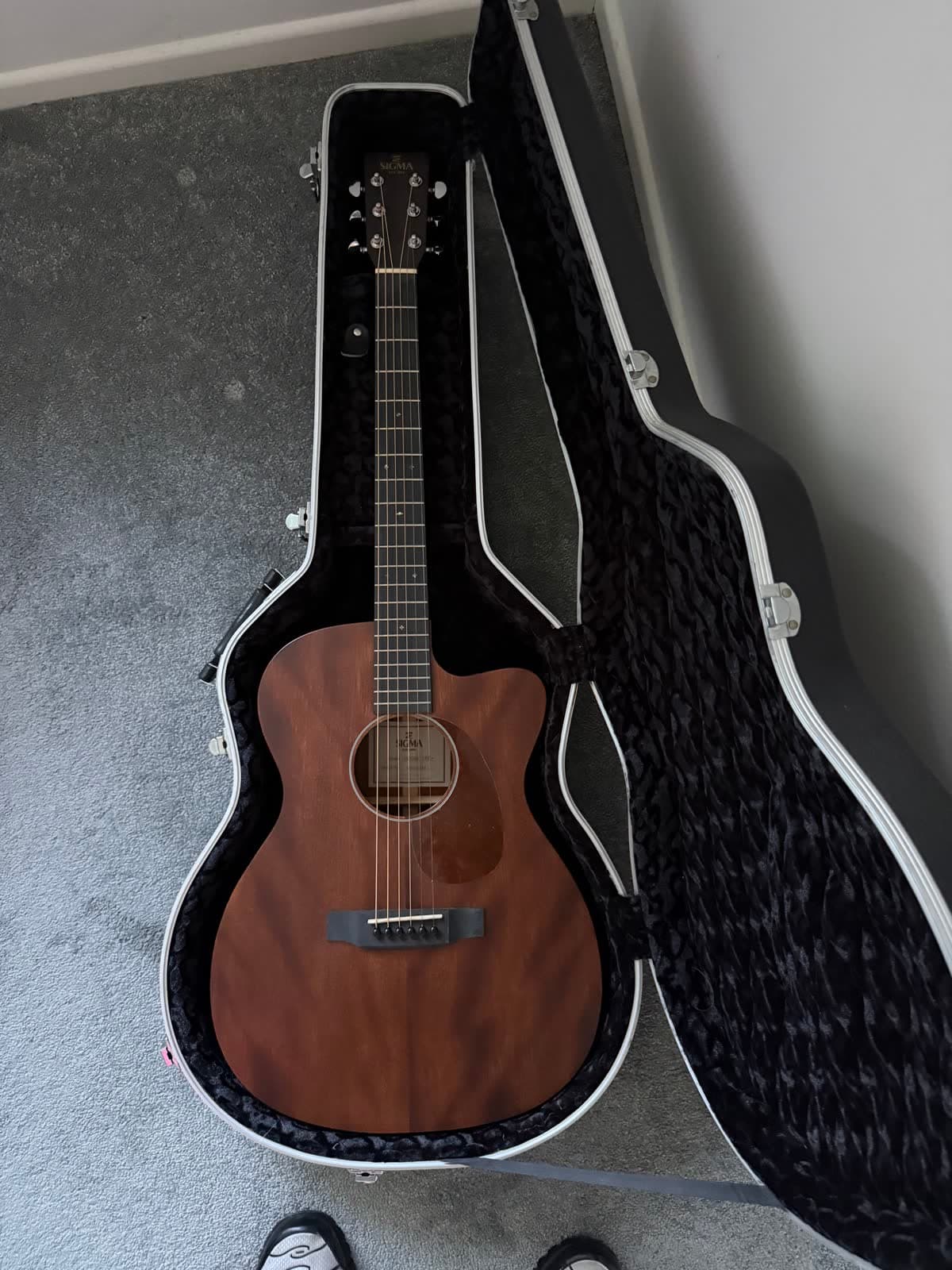 Sigma Mahogany Acoustic Guitar and Case photo 2