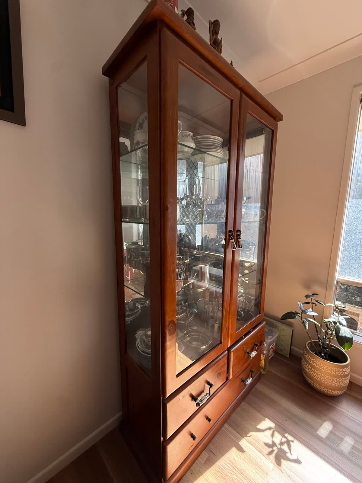 Timber Glass Display Cabinet
